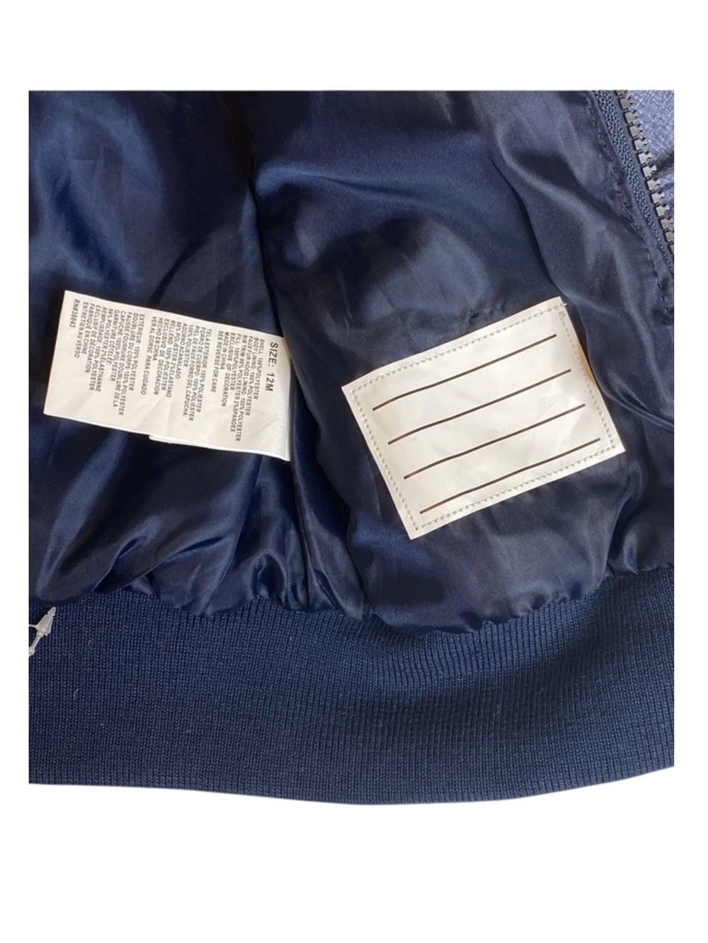 new Rothschild 𖠌 Striped Puffer Hoodie Jacket Parka 𖠌 Faux Sherpa 𖠌 Chambray - Picture 9 of 16